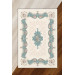 Turquoise Living Room Rug With Ottoman Motifs