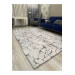 Gray Silk Turkish Rug Case With Marble Pattern