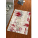 Modern Red And Gray Velor Carpet Cover