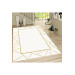 Salon Carpet With A Golden Frame Pattern