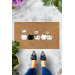 Doormat With Hi Hello Written By Cute Kittens