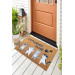 Sweet Kittens Doormat With Wipe Your Paws Warning