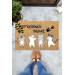 Sweet Kittens Doormat With Wipe Your Paws Warning