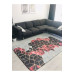 Red And Black Carpet Cover With 3D Velvet Pattern