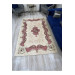 Beige Carpet Cover With Silk Decorations And Flowers