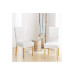 White Velor Dining Table Chair Cover