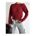Womens Red Acrylic Knitted Sweater Standard Size