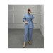 Blue Pants And Shirt Set For Veiled Women, Size 36