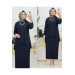 Black Turkish Skirt And Blouse Set For Veiled Women