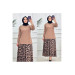 Two Piece Set For Veiled Women, Brown, Size 36 38