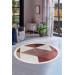 Multi Fringed Digital Round Carpet Non Slip Washable Living Room Carpet