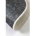 Anthracite Fringeless Digital Round Carpet Non Slip Washable Living Room Carpet