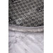 Gray Round Fringed Washable Non Slip Living Room Carpet