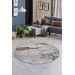 Round Fringeless Washable Non Slip Living Room Rug Rug