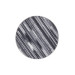 Gray Fringeless Digital Round Carpet Non Slip Washable