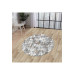 Multi Fringeless Digital Round Carpet Non Slip Washable Living Room Carpet