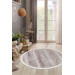 Mink Fringed Digital Round Carpet Non Slip Washable Kitchen Living Room Carpet