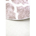 Beige Fringeless Digital Printed Round Washable Carpet 100X100