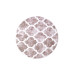 Beige Fringeless Digital Printed Round Washable Carpet 100X100