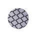 Spade Gray Fringeless Digital Printed Round Washable Carpet