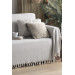 Natural Sofa Cover Covering The Arms Gray 180X300