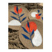 Bohemian 3 Piece Wall Decoration Product Orange Blue White