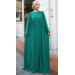 Balloon Sleeve Oversized Abaya Emerald