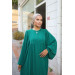 Balloon Sleeve Oversized Abaya Emerald