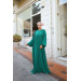 Balloon Sleeve Oversized Abaya Emerald