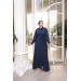 Hidden Button Ababia Navy Blue