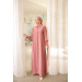 Hidden Button Ababia Pink