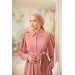 Hidden Button Ababia Pink