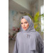 Medina Silk Shawl Prayer Dress Gray