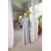 Medina Silk Shawl Prayer Dress Gray