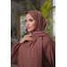 Medina Silk Shawl Prayer Dress Brown