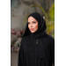 Medina Silk Prayer Dress With Shawl Black