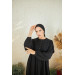 Knitted Hijab Dress Black