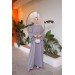 Hijab Balloon Oversized Dress Gray