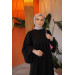 Hijab Balloon Oversized Dress Black