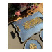 Gold Leaf Wavy Patterned Epoxy Presentation Tray Coasters Set