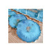 Large Size Silver Leaf Wavy Epoxy Tray Coaster Set, Light Blue