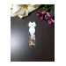 Epoxy Gold Leaf Real Dried Flower Cat Figure Bookmark