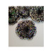 Galaxy 2 Piece Gray Hologram Epoxy Coasters, Transparent
