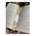 Gold Leaf Bookmark With Real Dried Daisy, White