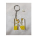 ميدالية مفاتيح ايبوكسي برسم حرف N شفاف