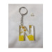 Letter N Epoxy Keychain, Transparent