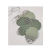 Sultan Silver Leaf Epoxy Coaster Set Of 4, Transparent