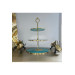 Sultan Three Tier Crystal Stone Mother Of Pearl Effect Presentation Rack