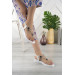 Elegant And Comfortable White Womens Rubber Sandals