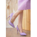 Womens Shoes With Lilac Heels, 11 Cm, Elegant And Comfortable